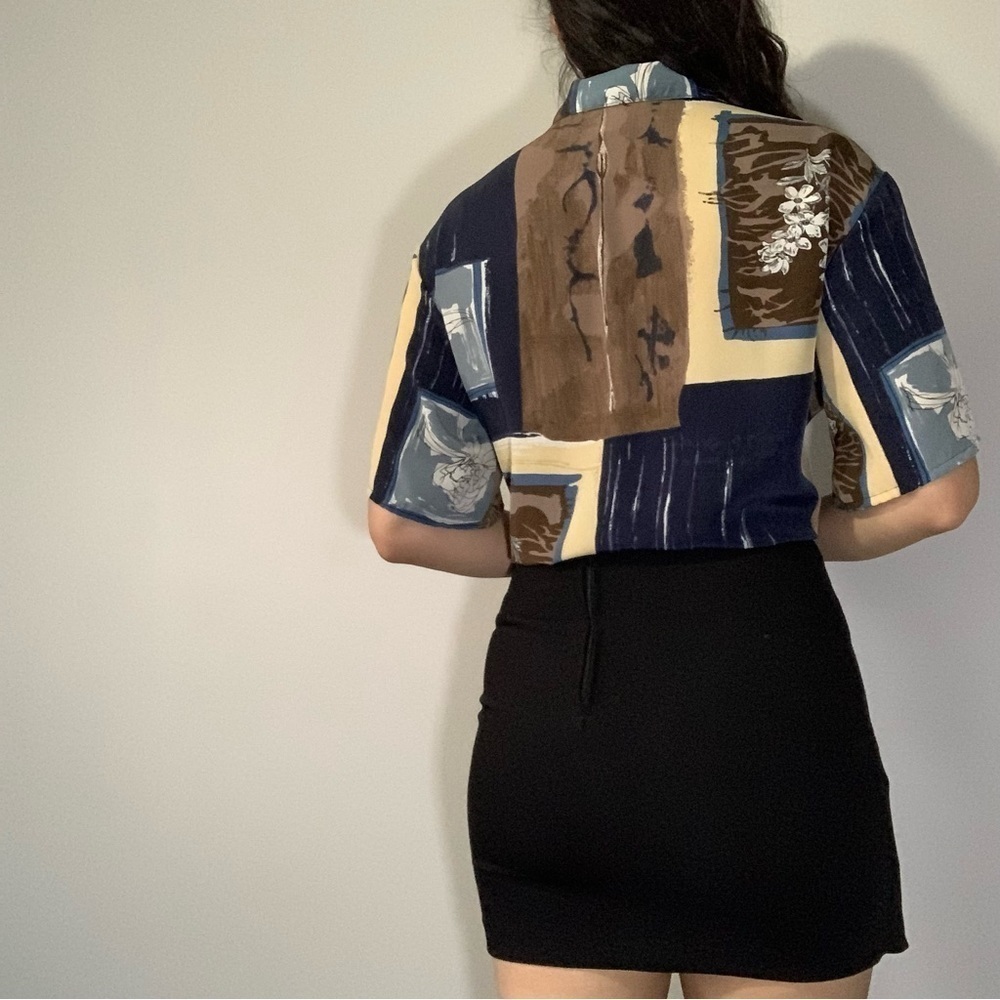 Vintage HER patterned womanβs blouse size Medium - Picture 4 of 13